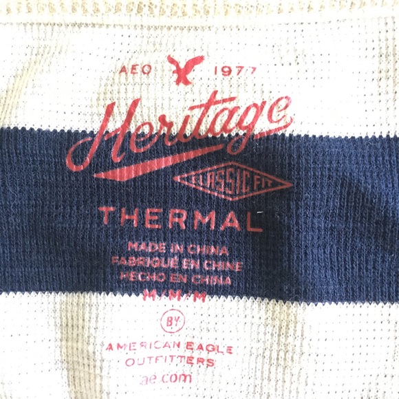 Long sleeve navy/cream stripped shirt - Picture 2 of 2